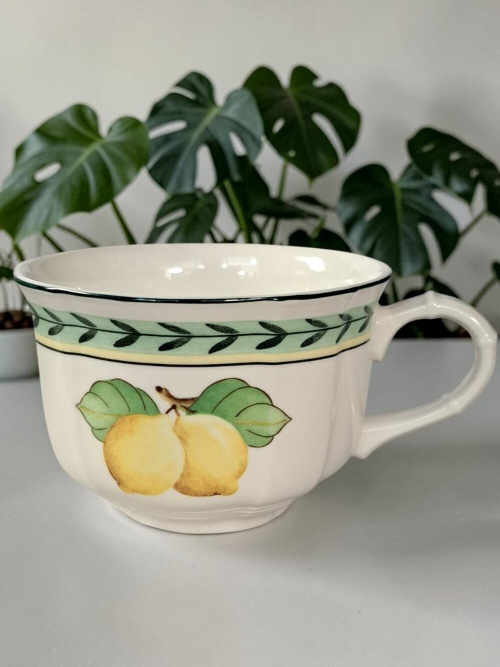 Villeroy & Boch French Garden Fleurence Lemons Porcelain Coffee Tea Cup Germany